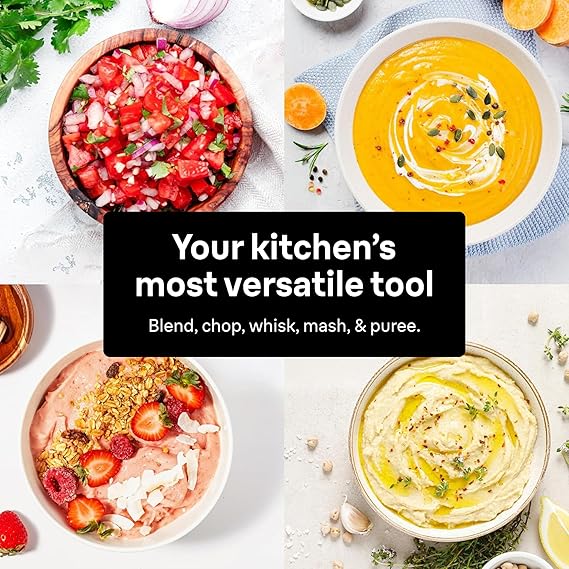 Braun MultiQuick 7 3-in-1 Immersion Blender with Food Processor – Powerful Handheld Electric Stick Blender - Emulsifier for Chopping, Beating & Whisking - Ideal for Soup, Puree, Smoothies & More